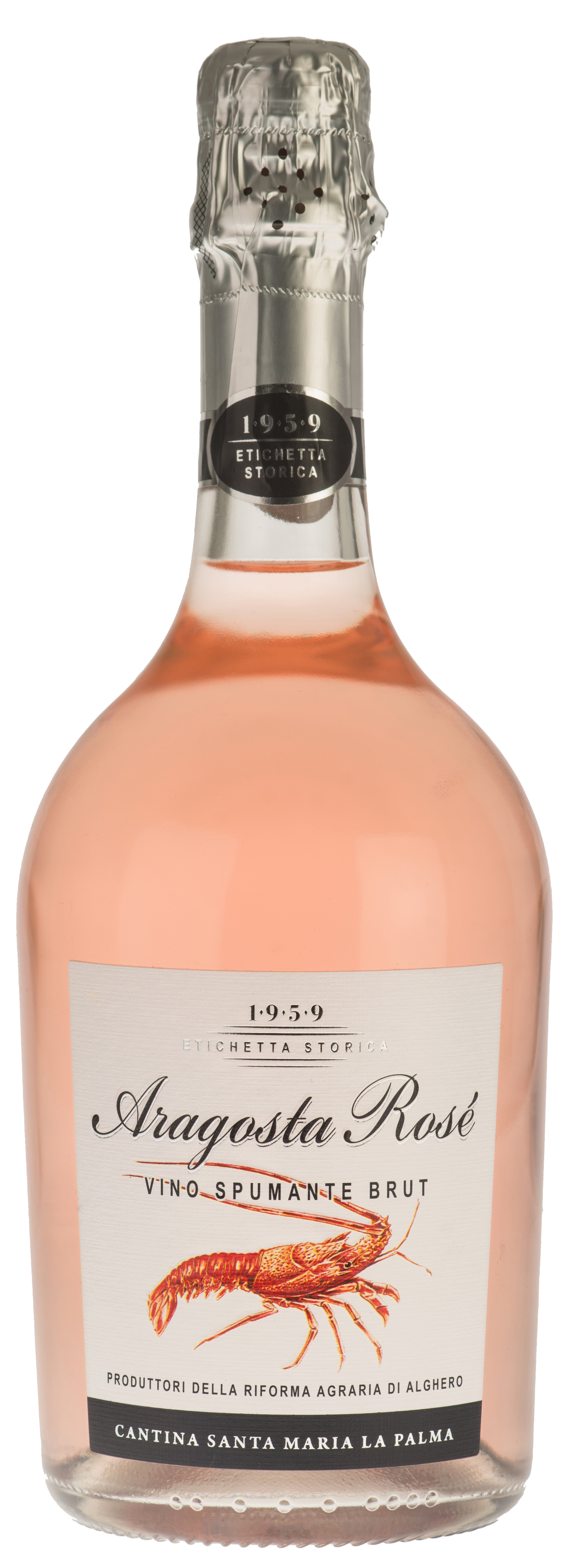 SPUMANTE BRUT ROSE ARAGOSTA CANTINA SANTA MARIA LA PALMA 0,75