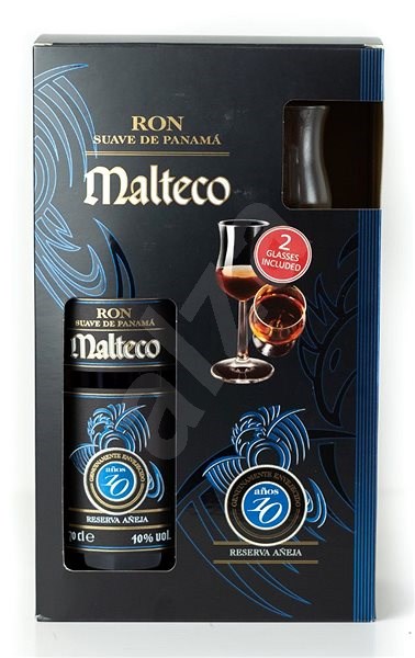 Rum Malteco 10yo + 2x sklo