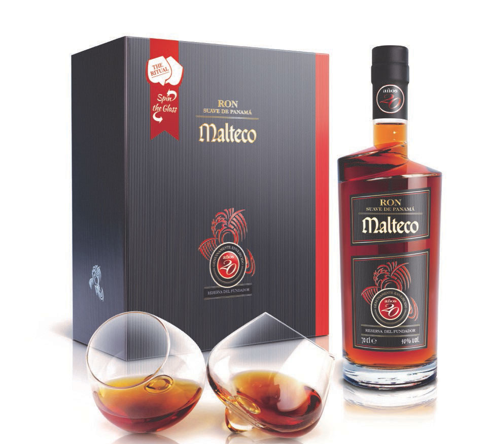 Malteco 20y 40% 0,7 l (dárkové balení 2 sklenice)