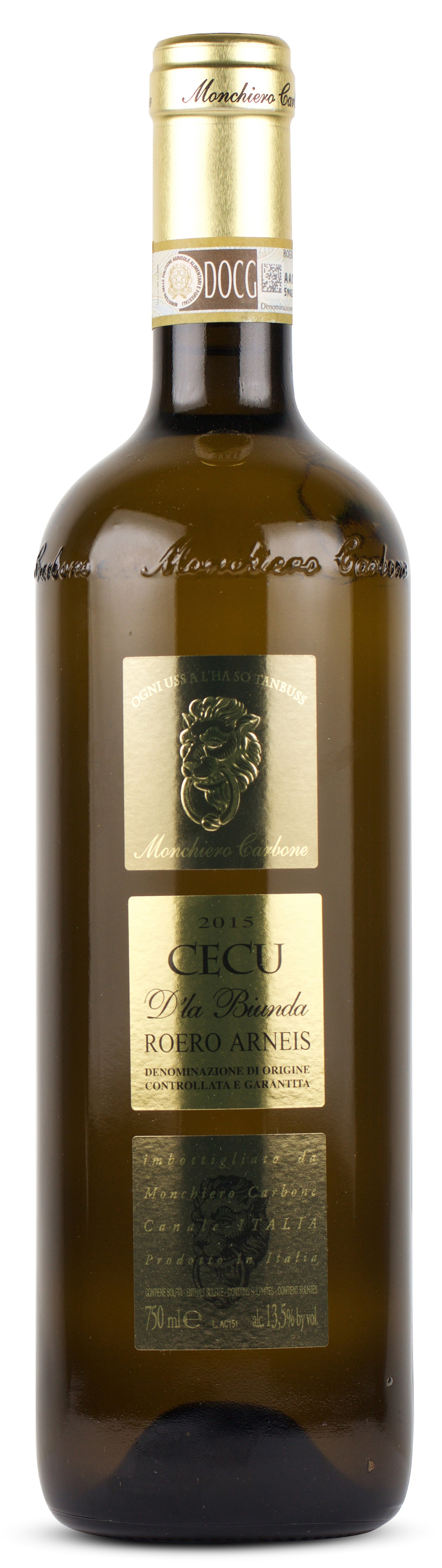 ARNEIS 2017 DOCG ROERO CECU MONCHIERO CARBONE 0,75
