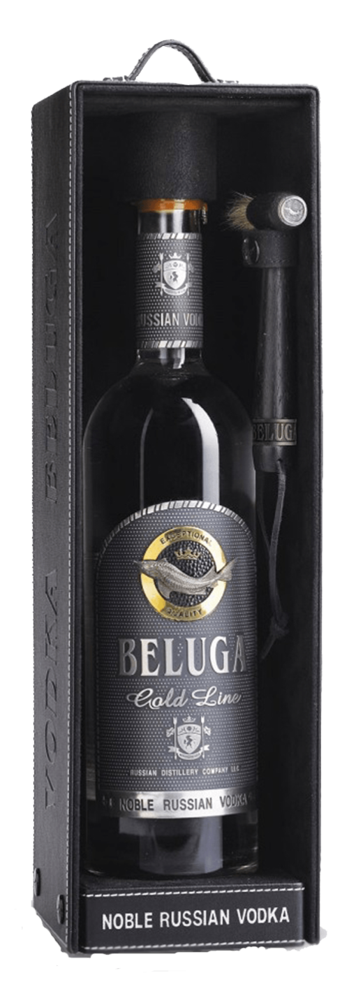 BELUGA GOLD LINE Vodka 0,7l 40% – kožený box