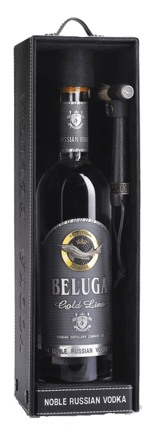 BELUGA GOLD LINE Vodka 0,7l 40% – kožený box
