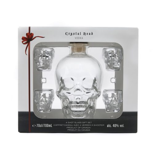 CRYSTAL HEAD VODKA 0,7l 40% + sklo