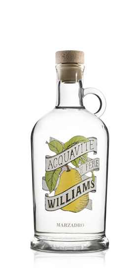 MARZADRO Acquavite di Pere Williams Still d'or 0,7l 40%